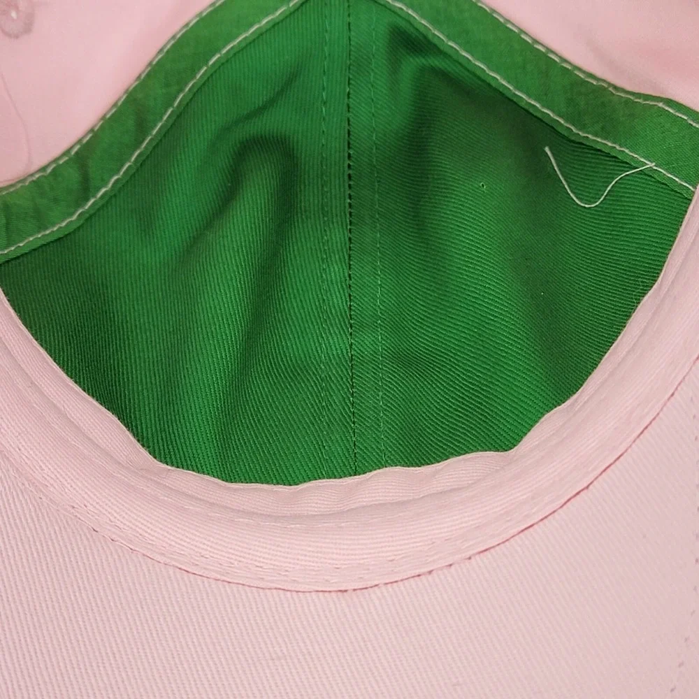 John Deere Logo Hat Women OS Pink Cotton Embroidered Adjustable Baseball Cap SEO